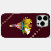 Art Deco Vase with Golden Flowers Case-Mate iPhone Case (Achterkant (horizontaal))