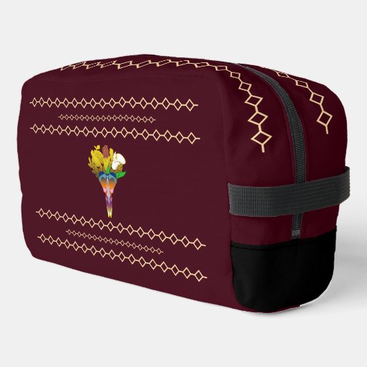 Art Deco Vase with Golden Flowers Toilettasje (Linkerhoek)