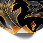 Art Deco Veer Patroon Perfect Poster (Hoek)