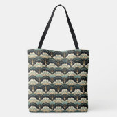 Art Deco Ventermotief Schoudertas Tote Bag (Achterkant)