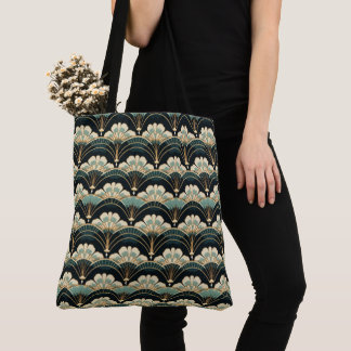 Art Deco Ventermotief Schoudertas Tote Bag