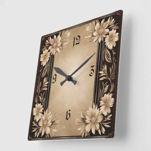 Art Deco-ventiel Vierkante Klok (Hoek)