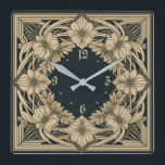 Art Deco-ventiel Vierkante Klok<br><div class="desc">Geweldig klokontwerp. Je zult het leuk vinden als anderen. U kunt dit ontwerp vrij gebruiken voor andere producten die u wilt of om jouw tekst aan te passen en toe te voegen. Volg me voor meer. Met vriendelijke groet. Een leuke dag.</div>