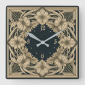 Art Deco-ventiel Vierkante Klok (Voorkant)