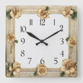 Art Deco-ventiel Vierkante Klok (Voorkant)