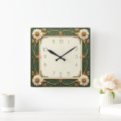 Art Deco-ventiel Vierkante Klok (Huis)