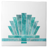 Art Deco Ventilator geometrische vorm - Achtergron Tegeltje (Voorkant)