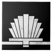 Art Deco Ventilator geometrische vorm - Achtergron Tegeltje (Voorkant)