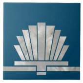 Art Deco Ventilator geometrische vorm - Achtergron Tegeltje (Voorkant)