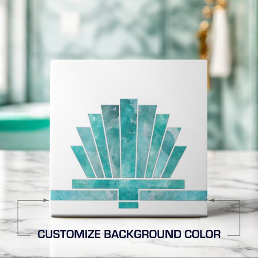 Art Deco Ventilator geometrische vorm - Achtergron Tegeltje