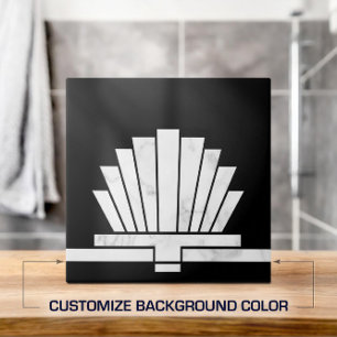 Art Deco Ventilator geometrische vorm - Achtergron Tegeltje