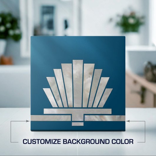 Art Deco Ventilator geometrische vorm - Achtergron Tegeltje