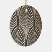 Art Deco ventilator Keramisch Ornament (Rechts)