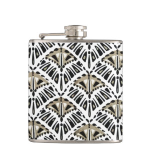 Art Deco ventilator ontwerp fles Heupfles