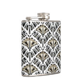 Art Deco ventilator ontwerp fles Heupfles (Rechts)