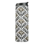 Art Deco ventilator ontwerp thermische tumbler Thermosbeker (Gedraaid links)
