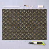 Art Deco ventilator ovale geometrische patroonontw Tissuepapier (Craft)