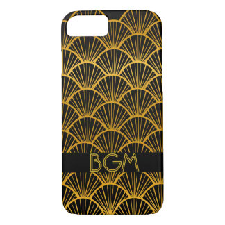 Art Deco-ventilatoren met monogram Case-Mate iPhone Case