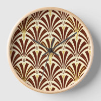 Art Deco-ventilatorpatroon - chocolade op room