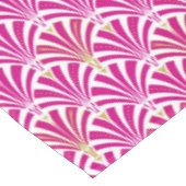 Art Deco-ventilatorpatroon - fuchsia roze Tafelkleed (Gekanteld)