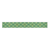 Art Deco-ventilatorpatroon - groen voor denen en n Grosgrain Lint (Voorkant)