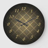 Art Deco ventilatorpatroon Grote Klok (Voorkant)