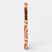 Art Deco-ventilatorpatroon - mandarijnenoranje Case-Mate iPhone Case (Achterkant/links)