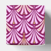 Art Deco-ventilatorpatroon - orchidee en paars Bedankdoosjes (Bovenkant)