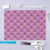 Art Deco-ventilatorpatroon - orchidee en paars Tissuepapier (Craft)
