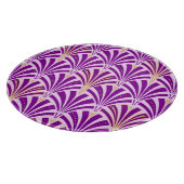 Art Deco-ventilatorpatroon - paars en orchidee Snijplank (Hoek)