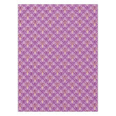 Art Deco-ventilatorpatroon - paars en orchidee Tafelkleed (Voorkant)