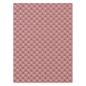 Art Deco-ventilatorpatroon - roze en Bourgogne Tafelkleed (Voorkant)