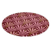 Art Deco-ventilatorpatroon - roze en maron Snijplank (Hoek)