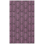 Art Deco, ventilatorpatroon, roze, zwart, metallis Tafelkleed (Voorkant)