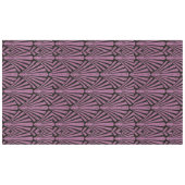 Art Deco, ventilatorpatroon, roze, zwart, metallis Tafelkleed (Voorkant (Horizontaal))