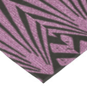 Art Deco, ventilatorpatroon, roze, zwart, metallis Tafelkleed (Gekanteld)