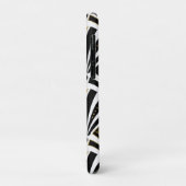 Art Deco-ventilatorpatroon - zwart-wit Case-Mate iPhone Case (Achterkant/links)