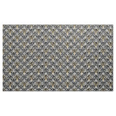 Art Deco-ventilatorpatroon - zwart-wit Stof (Yard (91,4 cm))
