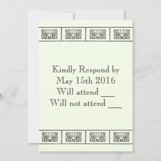  Art Deco-ventilatorrespons Kaart (Voorkant)