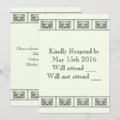  Art Deco-ventilatorrespons Kaart (Voorkant / Achterkant)