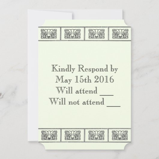  Art Deco-ventilatorrespons Kaart (Voorkant)