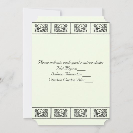  Art Deco-ventilatorrespons Kaart (Achterkant)