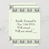  Art Deco-ventilatorrespons Kaart (Voorkant / Achterkant)