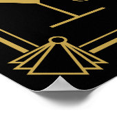 Art Deco Verbod Wedding Bar Teken: Poster (Hoek)