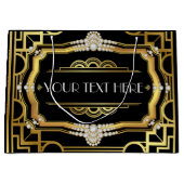 Art Deco verjaardagsfeestje voor elke gelegenheid Groot Cadeauzakje (Voorkant)