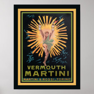 Art Deco Vermouth Martini Poster