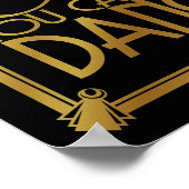 Art Deco Vertrouw me Je kunt de kleuren van B/G ve Poster (Hoek)