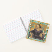 Art Deco Verzonken Vrouw Kunstwerk Notitieboek (Binnen)