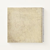 Art Deco Verzonken Vrouw Kunstwerk Notitieboek (Achterkant)