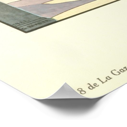  Art Deco Vesper Evening Dress Mode Poster (Hoek)